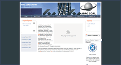 Desktop Screenshot of apaccoal.com